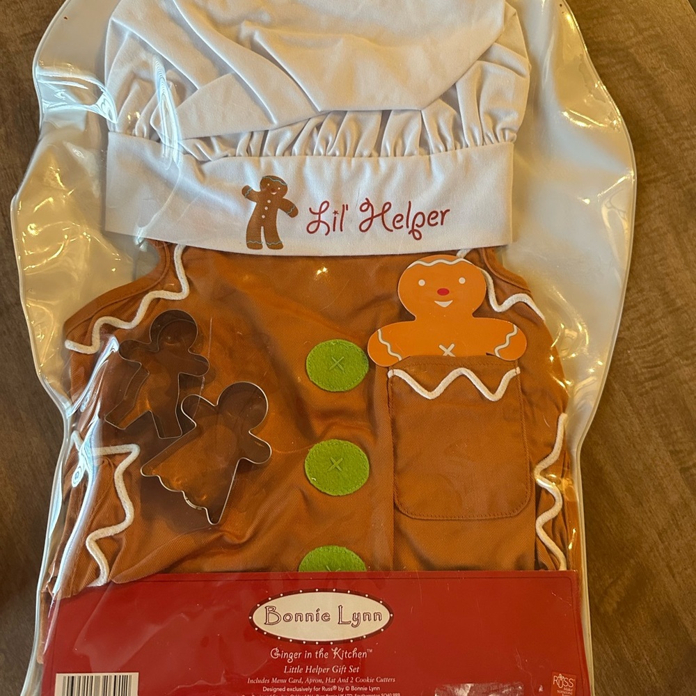 Bonnie Jean Gingerbread Kids Costume - Brown and White new